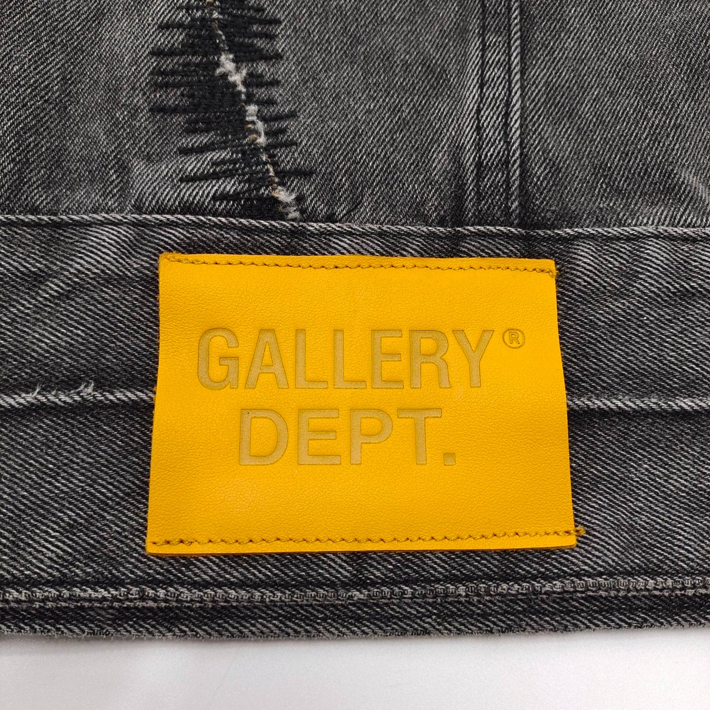 Gallery Dept Black Scar Denim jacket