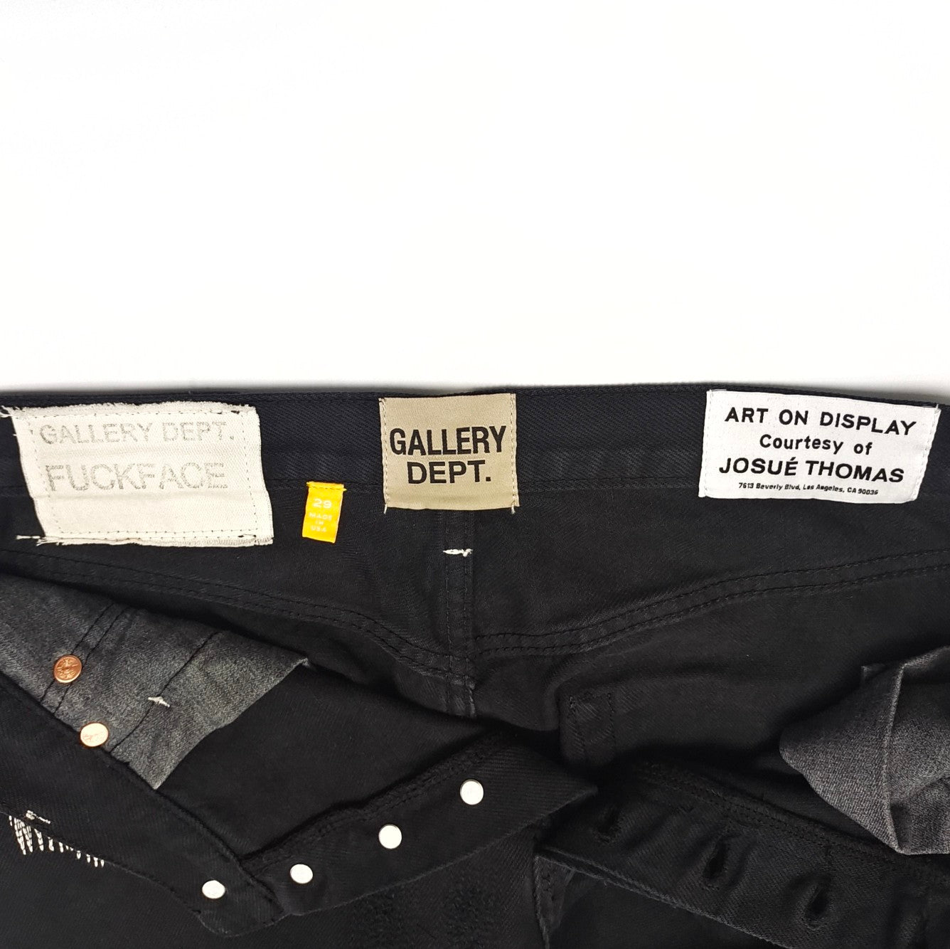 Gallery Dept Fuck Face Embroidered Jeans