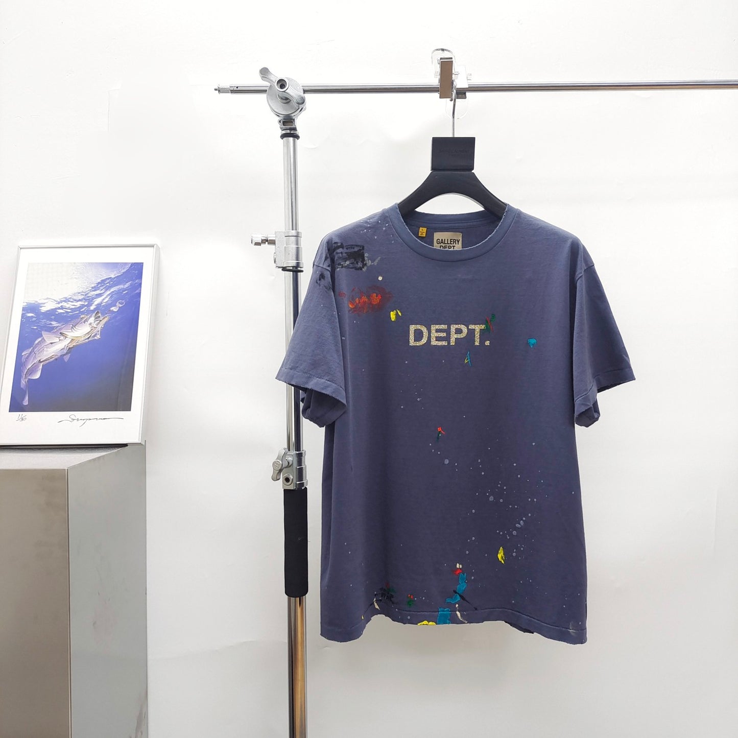 Gallery Dept Paint Dark Blue Tee