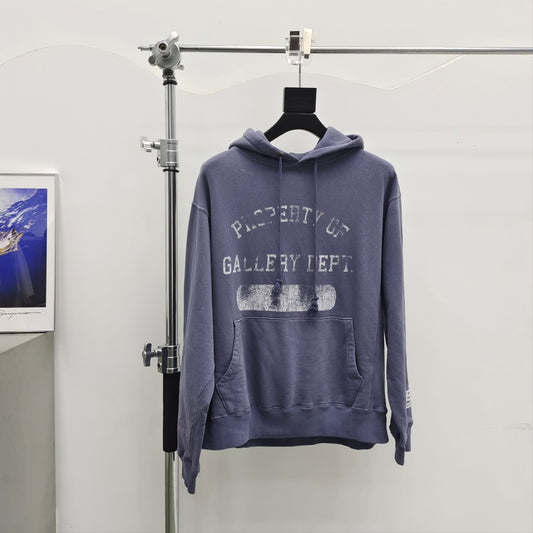 Gallery Dept Curved Printed Faded Hoodie