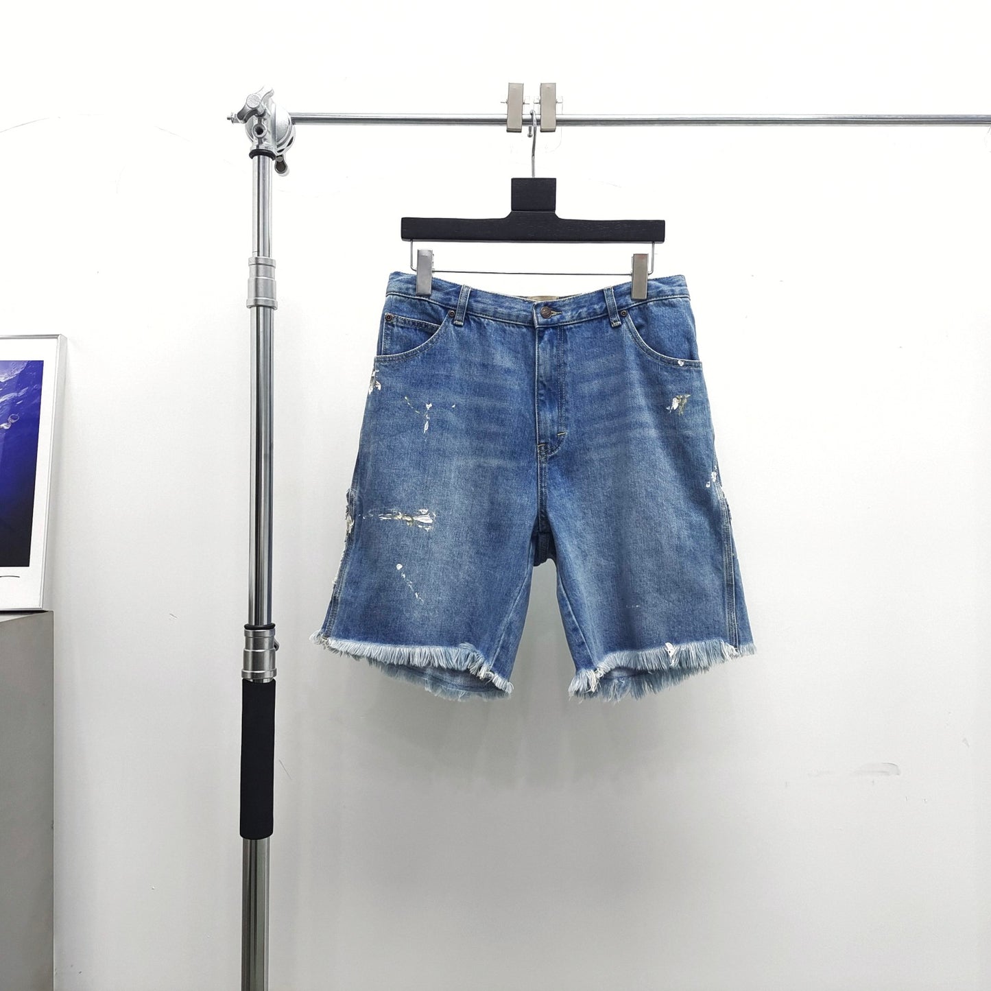 Gallery Dept Speckled Denim Shorts