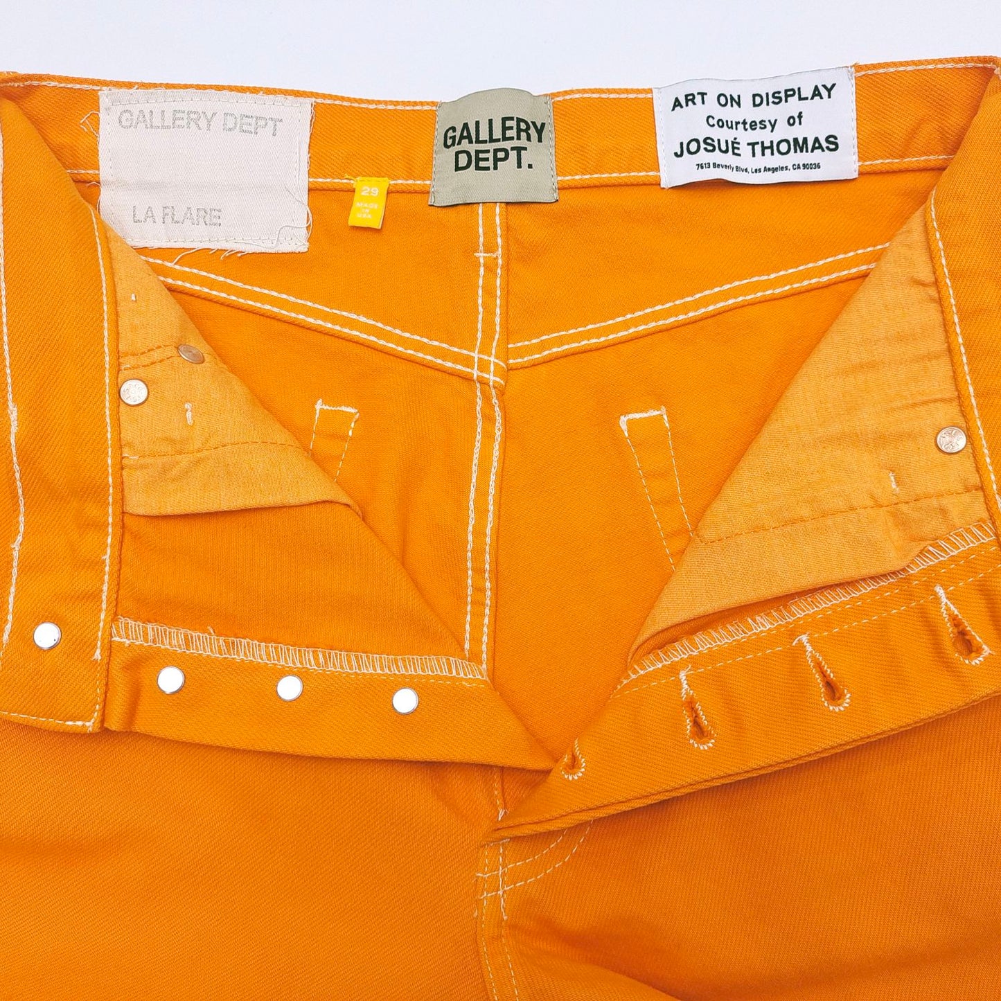 Gallery Dept Orange Flared Jeans