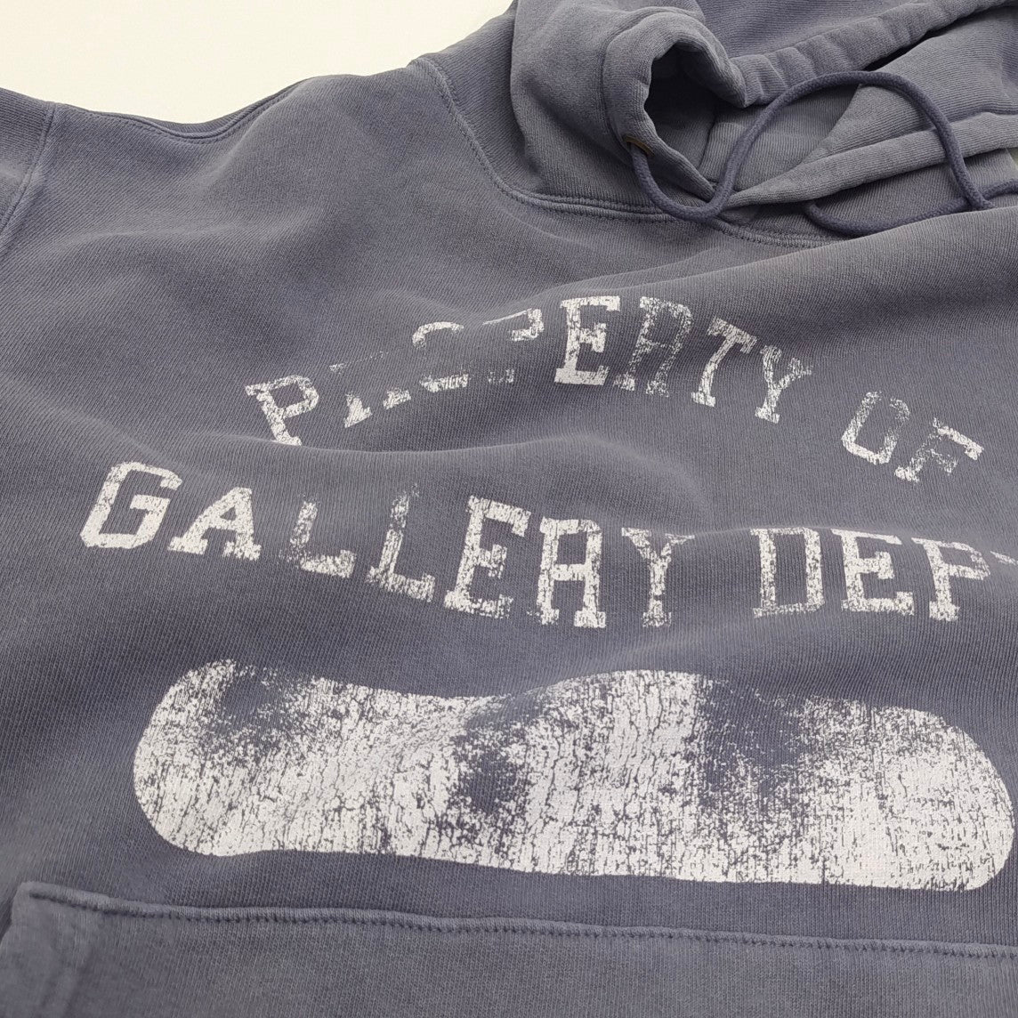 Gallery Dept Curved Printed Faded Hoodie