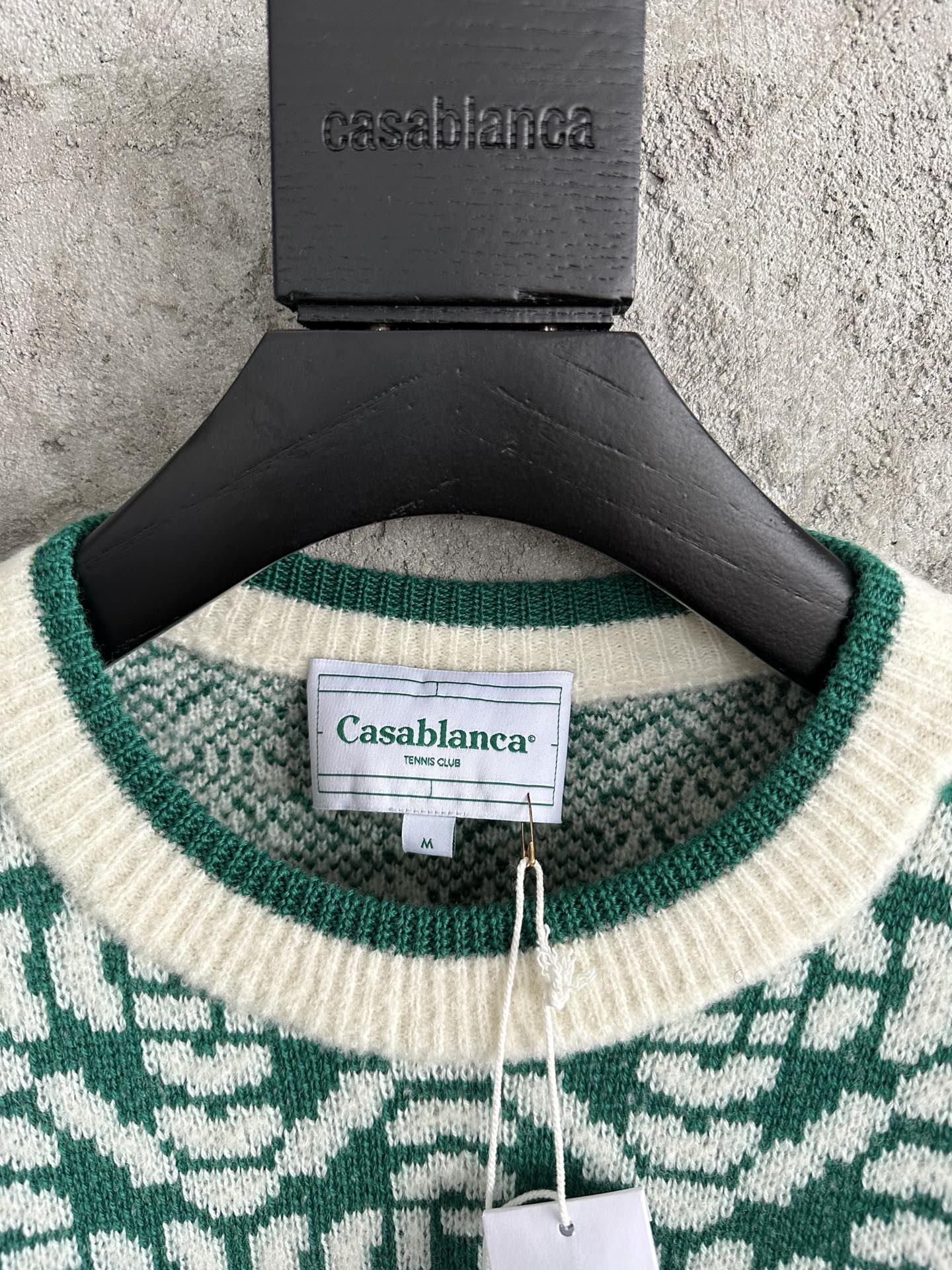 CASABLANCA Men's Jacquard Round Neck Sweater