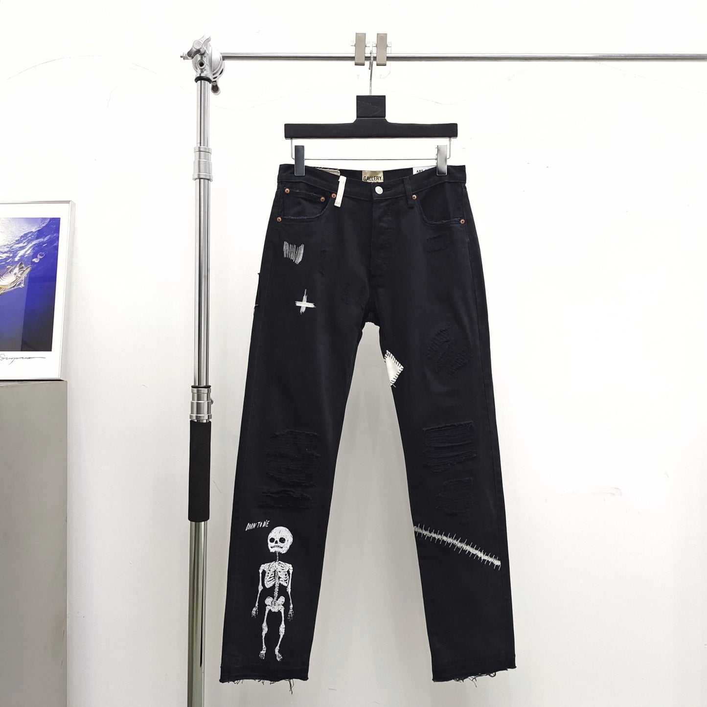 Gallery Dept Fuck Face Embroidered Jeans