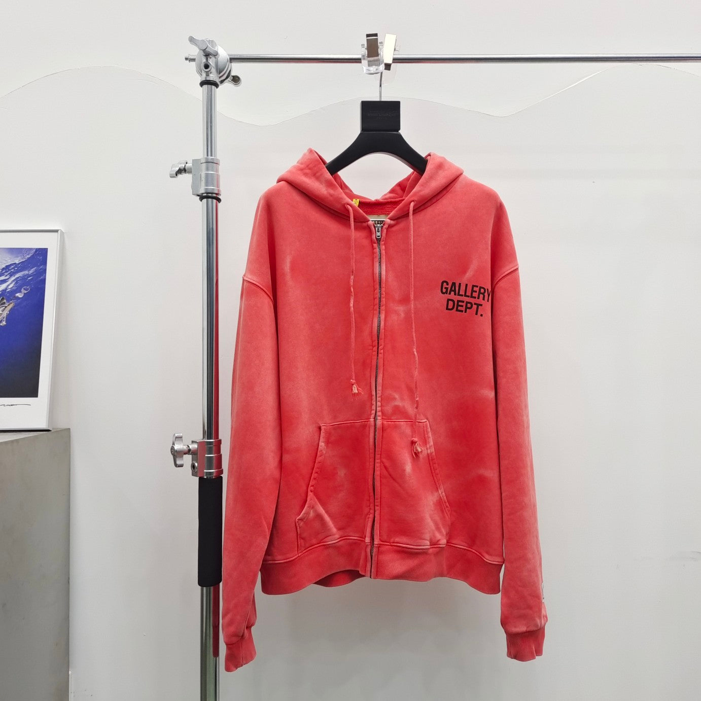 Gallery Dept Waterwave Faded Zipper Hoodie