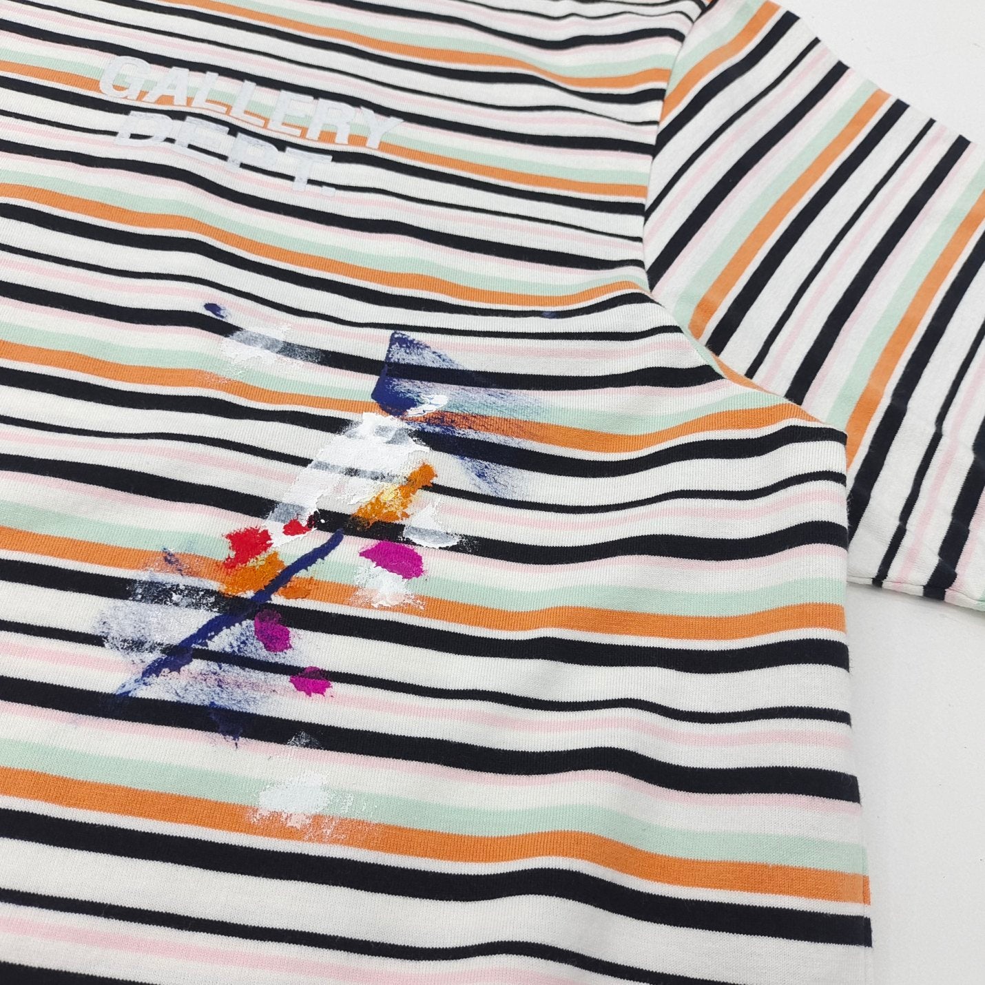 Gallery Dept Colorful Stripe Paint Tee