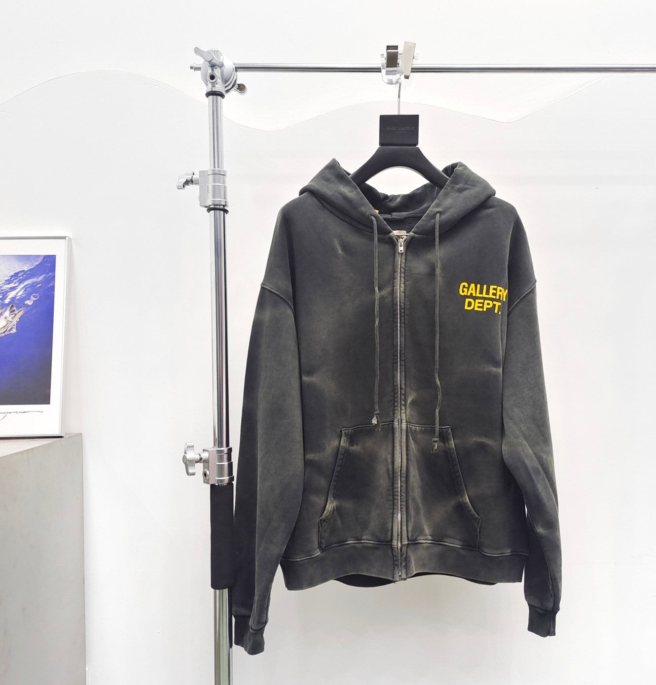 Gallery Dept Waterwave Faded Zipper Hoodie