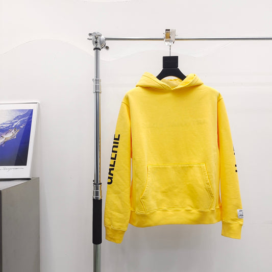 Gallery Dept Dela ATK Printed Reversible Yellow Hoodie