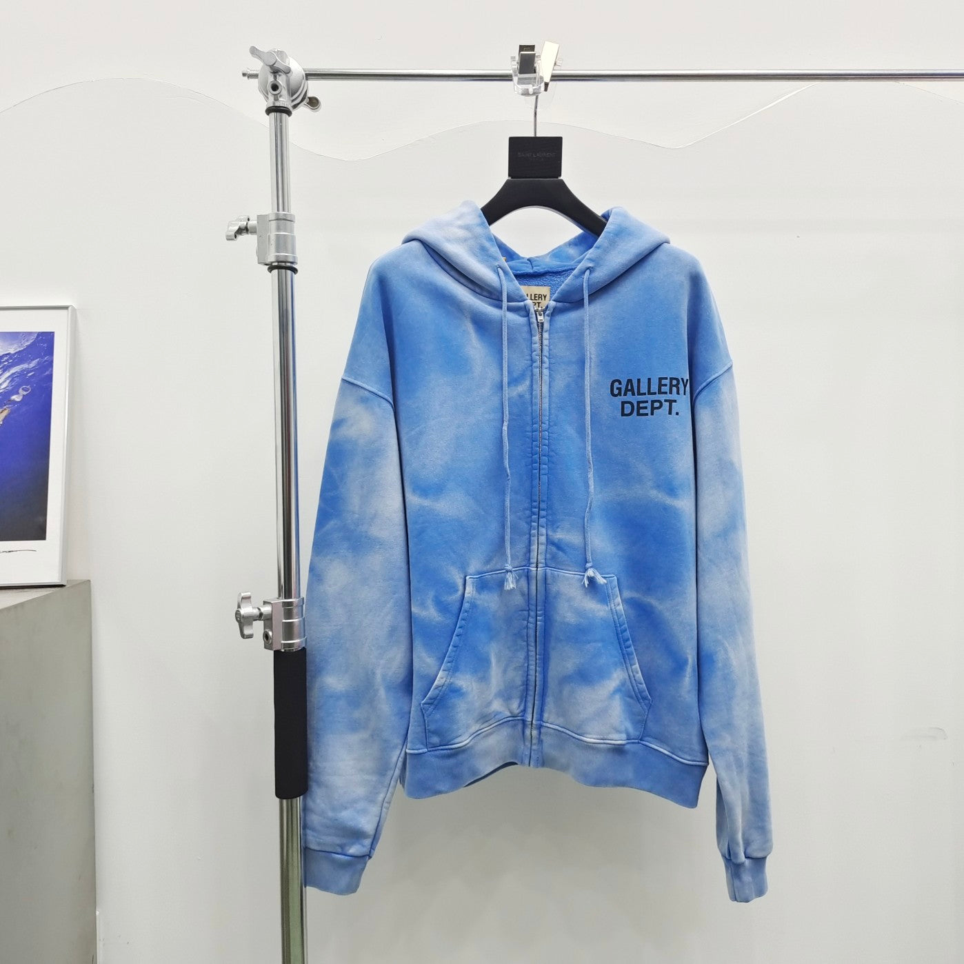 Gallery Dept Waterwave Faded Zipper Hoodie