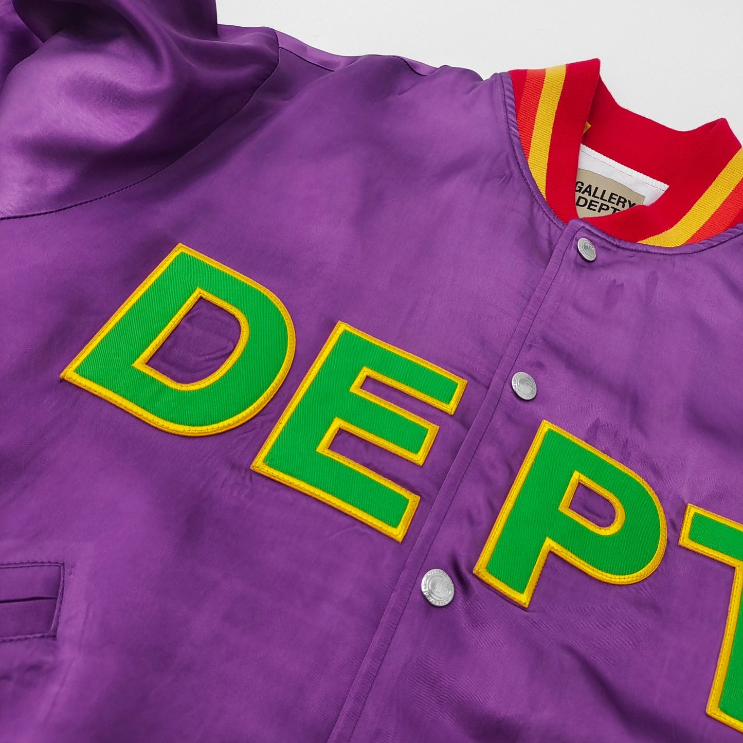 Gallery Dept Patch Purple Baseball Jacket