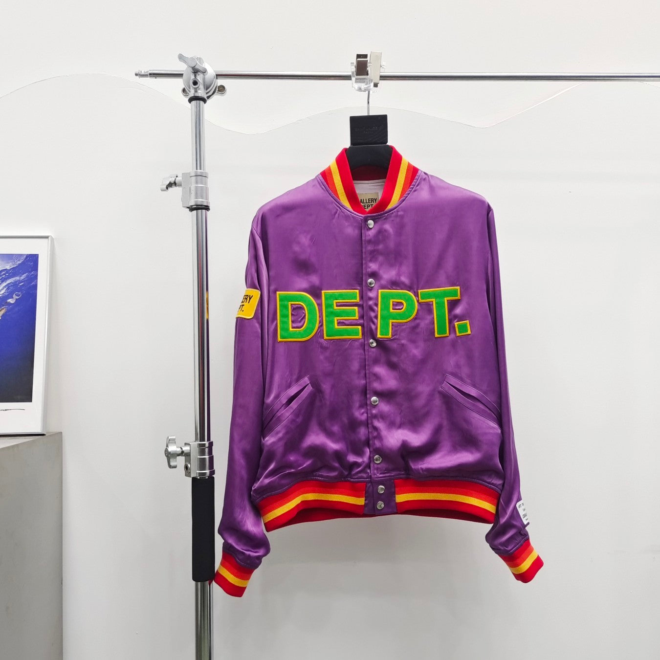 Gallery Dept Patch Purple Baseball Jacket