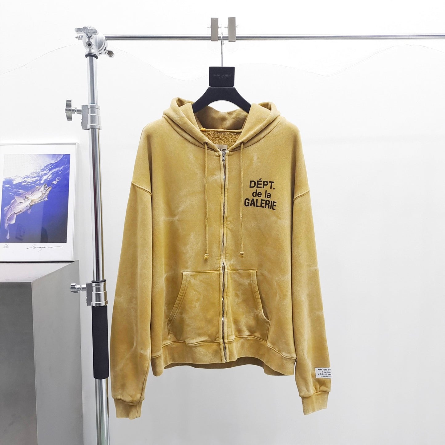 Gallery Dept Waterwave Faded Zipper Hoodie