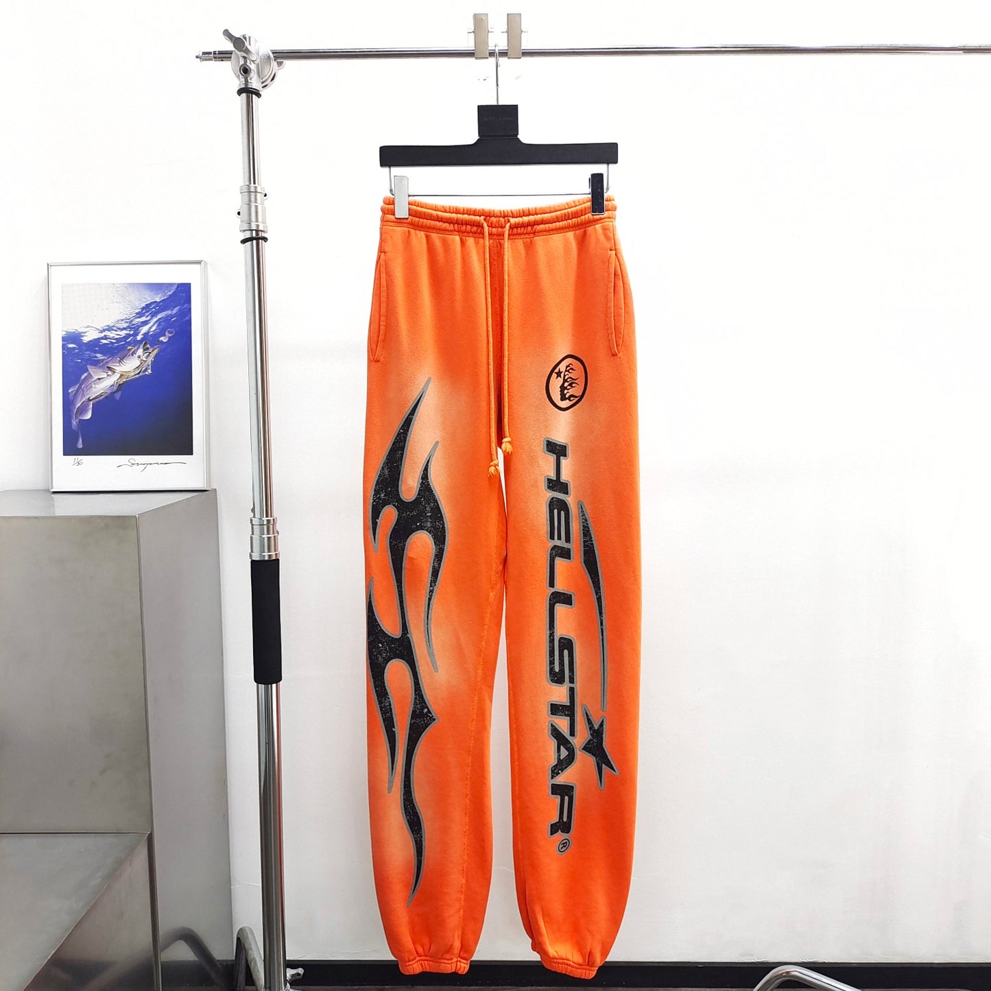 Hellstar Orange Faded Sweatpants