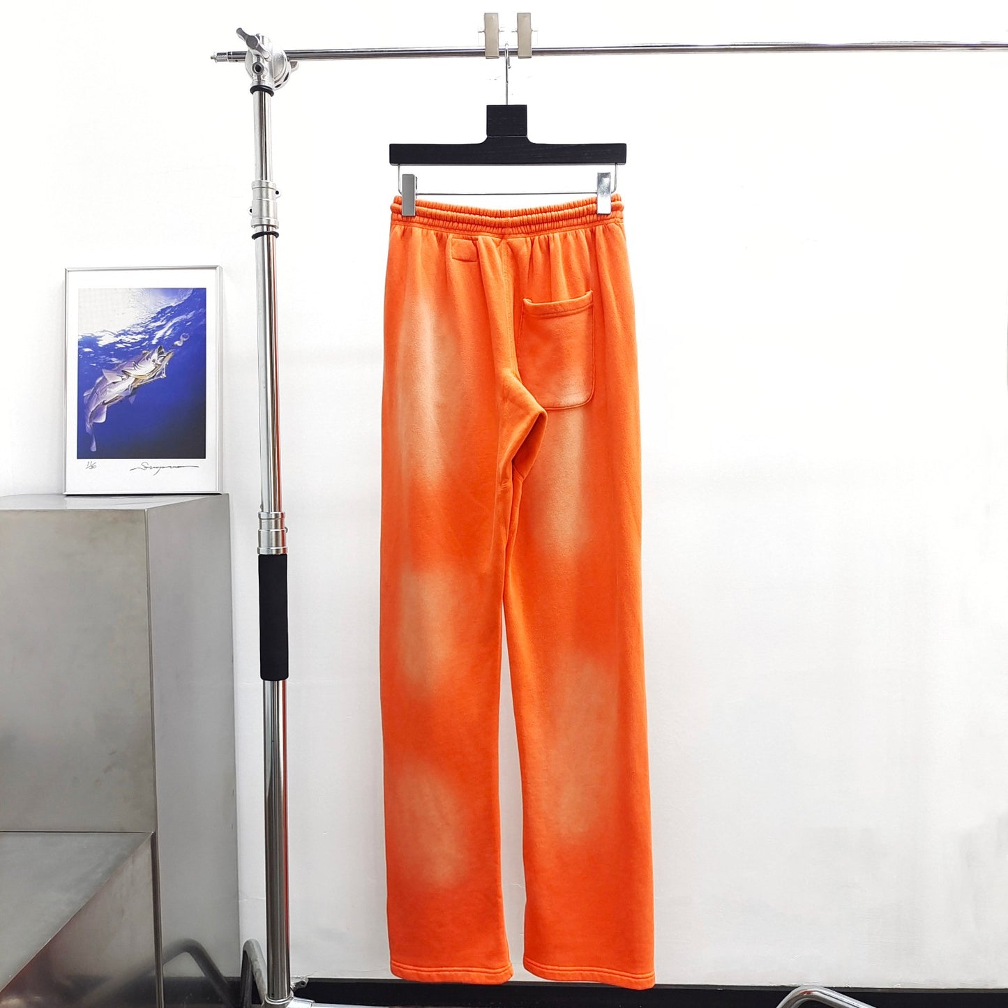 Hellstar Orange Faded Straight Leg Pants