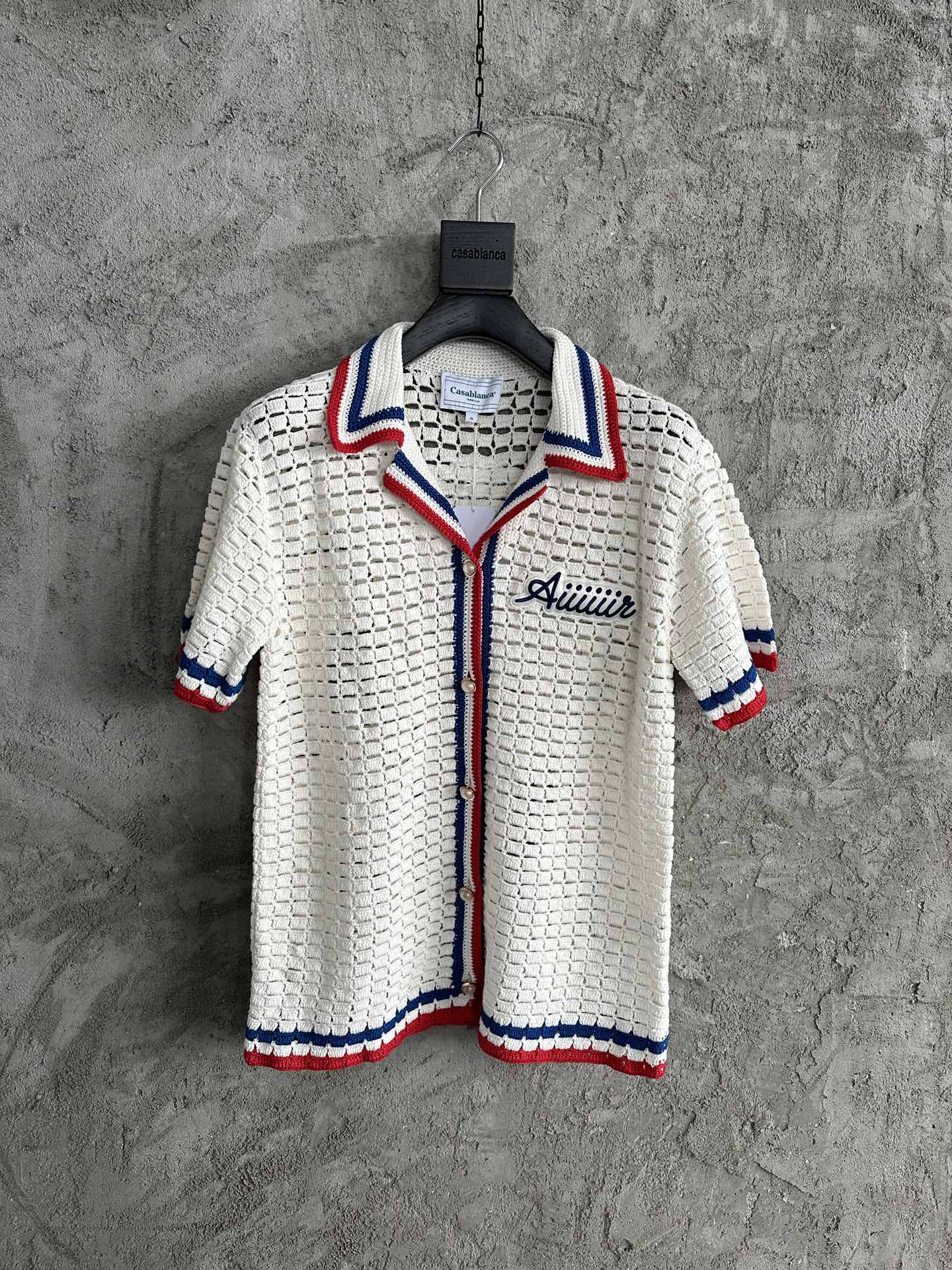 CASABLANCA Men's Handmade Knitted Shirt