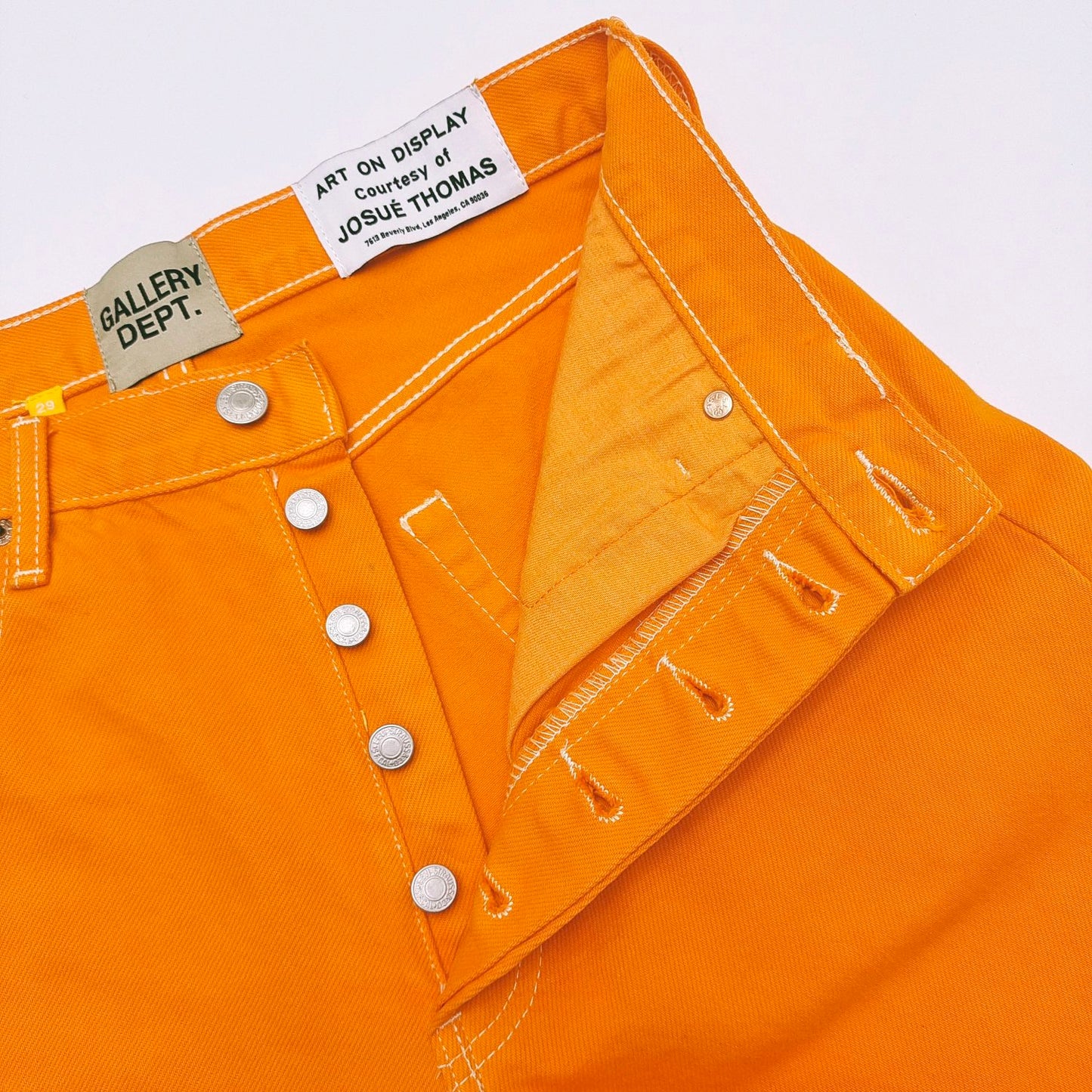 Gallery Dept Orange Flared Jeans