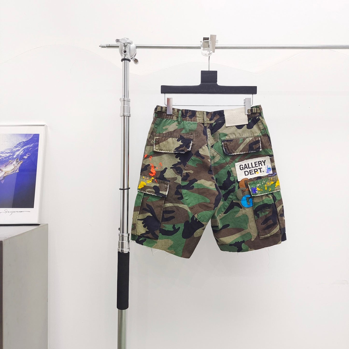 Gallery Dept G Patch Camouflage Shorts