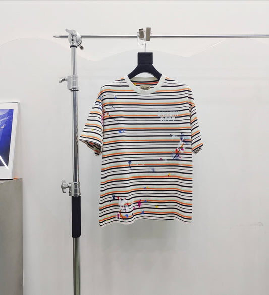 Gallery Dept Colorful Stripe Paint Tee