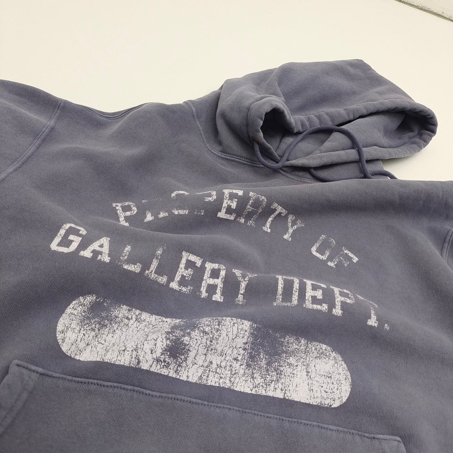 Gallery Dept Curved Printed Faded Hoodie