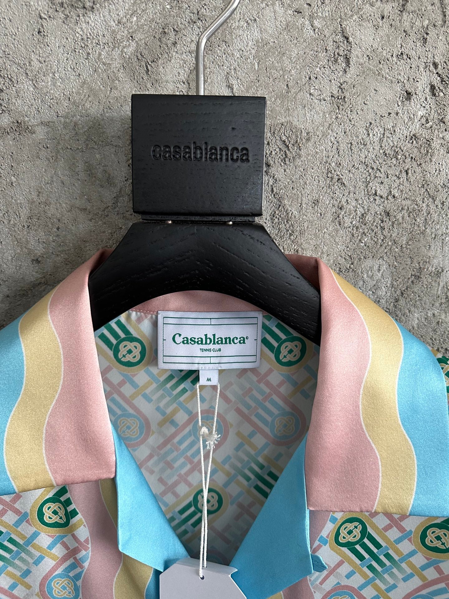 CASABLANCA Summer Men's Table Tennis Silk Shirt