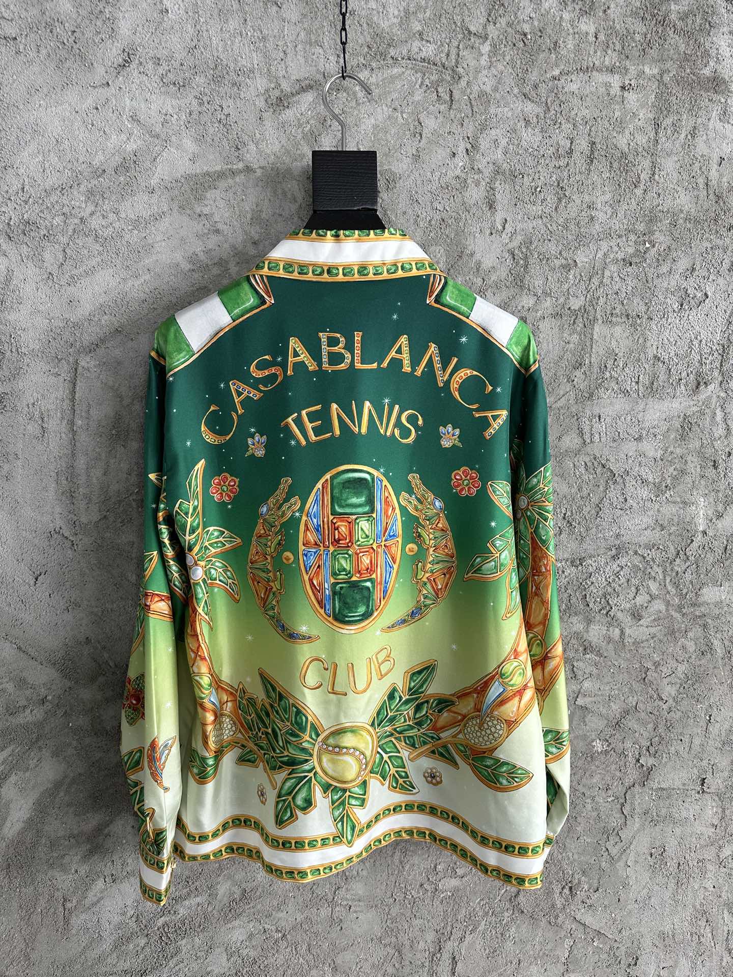 CASABLANCA Jewel Printed Silk Long Sleeves