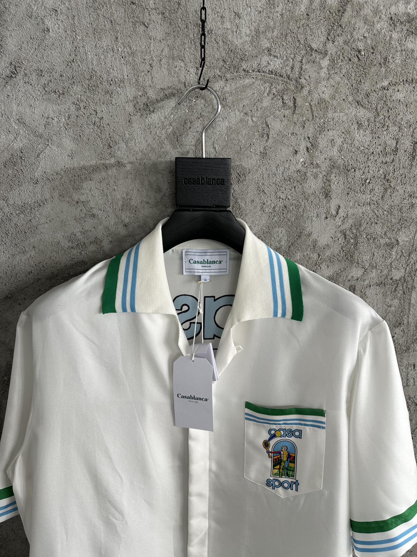 CASABLANCA Tennis Printed Silk Shirt