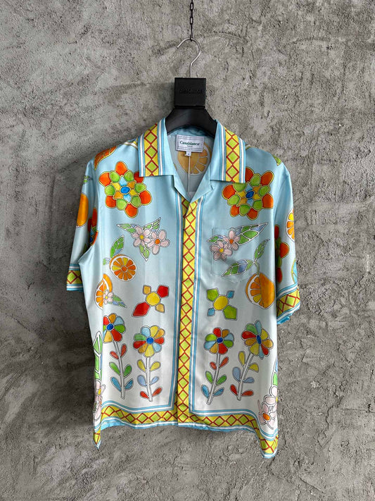 CASABLANCA  Flower Silk Shirt