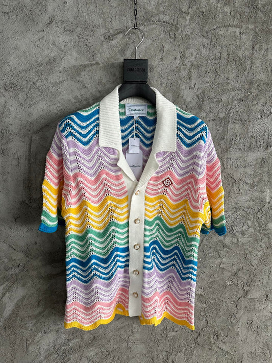 CASABLANCA Colorful Wave Woven Shirt