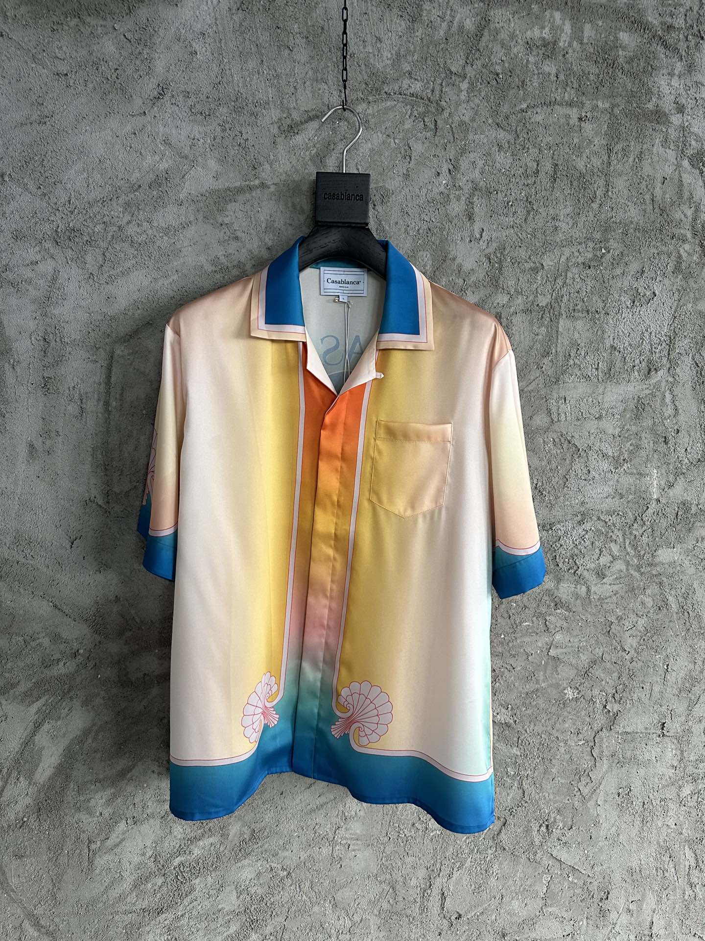 CASABLANCA Shell Print Silk Shirt