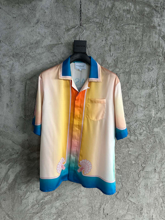 CASABLANCA Shell Print Silk Shirt