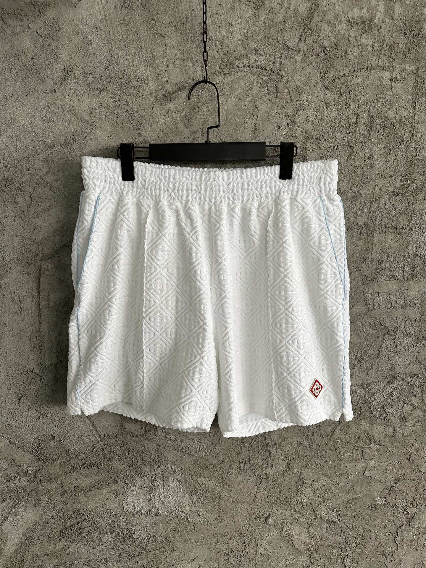 CASABLANCA Towel embroidered shorts